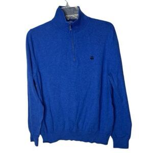 Brooks Brothers 100% Supima Cotton Quarter Zip Sweater. Size Medium.